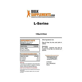BulkSupplements L-Serine Powder (500 Grams)