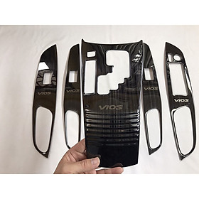 Bộ ốp trang trí nội thất TOYOTA VIOS 2021 van titan cao cấp, bộ 5 chi tiết