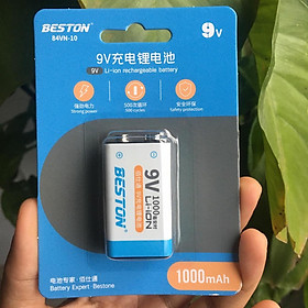 Bộ sạc pin 9V Beston M7023L có tính năng sạc nhanh, tự ngắt khi đầy, đèn báo thông minh dùng cho micro, đồng hồ vạn năng