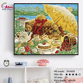 Mua Tranh sơn dầu số hoá tự tô màu Gam SV4456 40x50cm căng sẵn khung