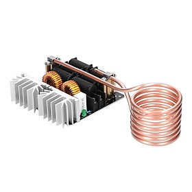 1000W ZVS Induction Heating Board Module Low Voltage Heater Coil Flyback Driver Heater with Copper Tube for DIY Small Parts Hardening Annealing