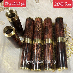 Ống đựng điếu thuốc sì gà bằng gỗ cẩm đẹp long lanh 