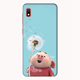 Ốp lưng điện thoại Samsung Galaxy A10 hình Heo Con và Hoa Bồ Công Anh - Hàng chính hãng