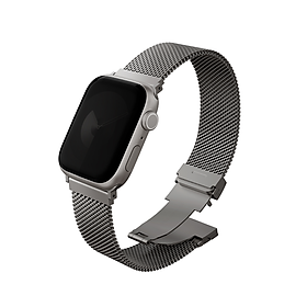 Dây Đeo Thép Lưới UNIQ DANTE PRO cho Apple Watch UItra / Apple Watch tất cả Series, Thép Cao Cấp Thoáng Khí Nhẹ_ Hàng Chính Hãng