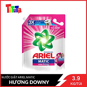 Nước Giặt Ariel Matic Hương Downy Thơm Dài Lâu 3.9kg túi