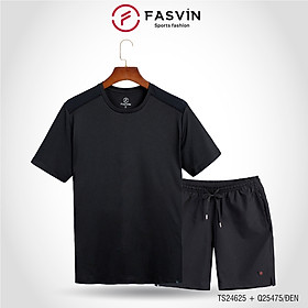 Bộ Quần Áo Thể Thao Nam FASVIN TS24625+Q25475.HN Hàng Nhà Máy Chất Liệu Mềm Mại Phom Dáng Đẹp