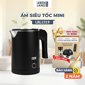 Mua Ấm siêu tốc mini Lebenlang LBL2319  công suất 600W  sôi nhanh trong 4 phút  nhỏ gọn  dễ mang đi du lịch  bảo hành 2 năm - hàng chính hãng