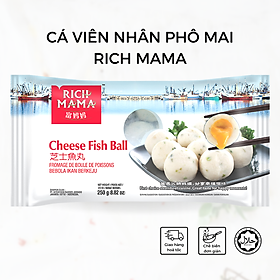 Cá viên nhân phô mai Rich mama 250g -Viên thả lẩu