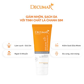 Hình ảnh Sữa rửa mặt dạng Gel Decumar Clean Advanced 100gr hoàn toàn mới kiểm soát nhờn mụn