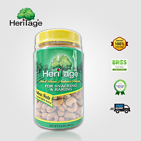 HẠT ĐIỀU NGUYÊN HẠT KHÔNG VỎ RANG MUỐI HERITAGE  500G -DRY  ROASTED LIGHTLY SALTED CASHEW NUTS