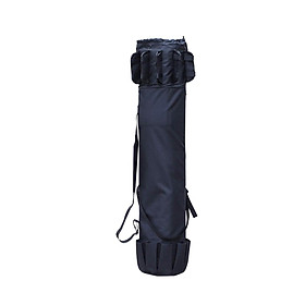 Fishing Pole Bag, Durable Oxford Fabric Fishing Tackle Carry Case Bag Multifunction Large Capacity Waterproof Fishing Rod Case Holds 5 Poles