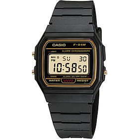 Đồng hồ unisex dây nhựa Casio F-91WG-9QDF
