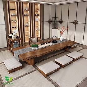 Mua Bộ Bàn Trà Gỗ Tự Nhiên Màu Óc Chó