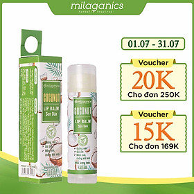 Son Dưỡng Môi Dừa Milaganics 4.5g
