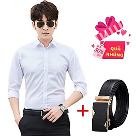 Combo Áo Sơ Mi Nam Công Sở Tặng Thắt Lưng Vàng Thời Trang Áo Thun Nam PONIVA Thời Trang Nam Lịch Lãm