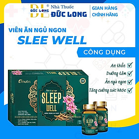 Viên ăn ngủ ngon Sleep Well - hộp 2 lọ x 30 viên