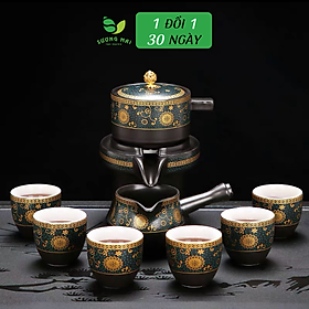Mua Bộ ấm chén pha trà cối xay sm011 – Hoa Hướng Dương 13 món