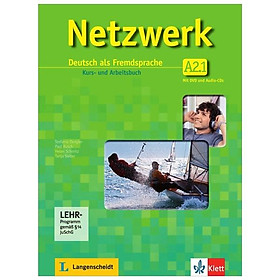 Hình ảnh sách Netzwerk A2: Deutsch als Fremdsprache / Deutsch als Fremdsprache. Kurs- und Arbeitsbuch mit DVD und 2 Audio-CDs