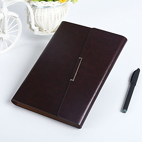 Sổ tay bìa da Creative khoá từ cao cấp A5