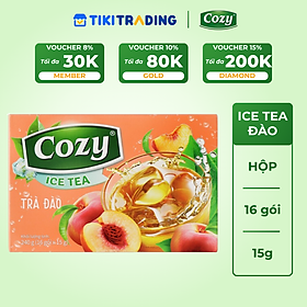 Cozy Icetea Đào 16 gói x 15g Hộp