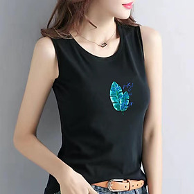 Áo Thun 3 Lỗ Nữ Sát Nách In Chiếc Lá Vải Cotton Co Giãn 4 Chiều Mặc Đẹp Tôn Dáng SN108 SALLY BOUTIQUE