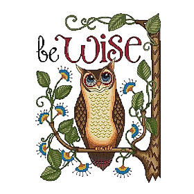 DIY Handmade Cartoon Owl Stamped Cross Stitch Kit Embroidery Kits Home Decor