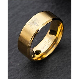 Nhẫn titanium không đen khắc hình Phim Thợ săn quái vật Witcher BHN100