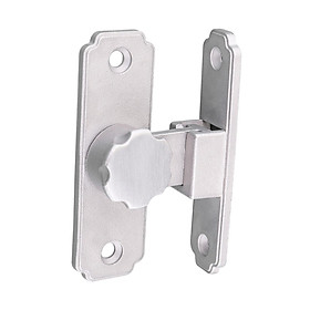 Sliding Door Lock Hasps Lock with Screws Durable Punch Free Stainless Steel Front Door Locks Gate Latch Lock for Gate Fence Garage yard