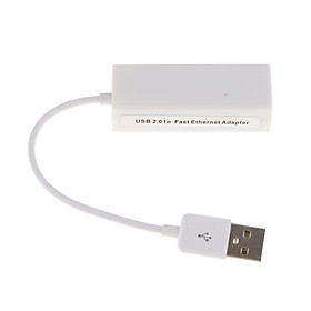 Ethernet LAN Network Adapter Card USB 2.0 to RJ-45 Adapter 100Mbps