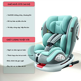 Ghế ngồi oto cho bé xoay 360 đa năng