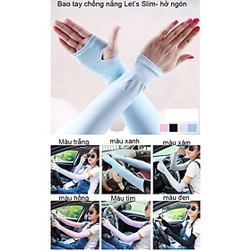 ( Hàng Chuẩn ) Ống Tay Chống Nắng, Găng Tay Chống Nắng Hàn Quốc Chống Tia UV Dành Cho Nam Và Nữ Let's slim