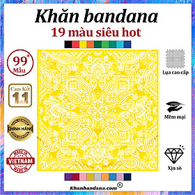 [SIÊU QUÀ TẶNG] Khăn bandana nam - 19 màu chính hãng - Khăn Bandana, Turban, Hiphop, Choàng, cột, croptop, chain