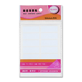 Nhãn Dán Tự Dính SIMA 8419 (13*38mm) (10 Tấm)