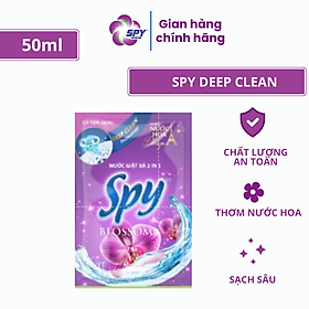 Túi nước giặt 50ml SPY DEEP CLEAN sạch sâu, thơm lâu giúp làm mềm vải