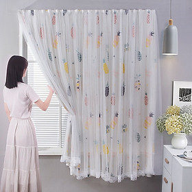 Mua Rèm cửa Trái Dứa dán tường chống nắng  rèm cửa dán trang trí cửa sổ - phòng khách dễ dàng lắp đặt không khoan đục DULCETT