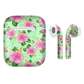 Mua Miếng dán skin chống bẩn cho tai nghe AirPods in hình thiết kế - atk035 (bản không dây 1 và 2)