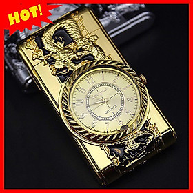 Mua Hộp quẹt Bật Lửa Khò khắc Họa Tiết Rồng nổi  Có Đèn Led Cao Cấp ĐH885