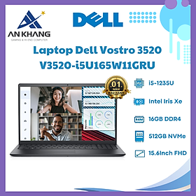 Laptop Dell Vostro V3520-i5U165W11GRU (Intel Core i5-1235U | 16GB | 512GB | 15.6 inch FHD | Win 11 | Office | Xám) - Hàng Chính Hãng - Bảo Hành 12 Tháng