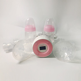Máy Hút Sữa Điện Đôi Minuet Có Màn Hình LCD mẫu mới Hàn Quốc Chính hãng Tặng kèm 3 Bình trữa sữa fatz baby
