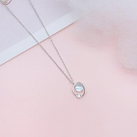 Dây Chuyền Bạc Blue Peach Đại Dương Xanh DC595