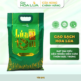 Gạo ST25 Lúa Tôm túi 5kg - Dẻo nhiều, mềm cơm, hương thơm đặc trưng (Sản phẩm mới)