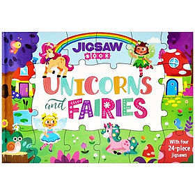 Jigsaw Book: Unicorns And Fairies