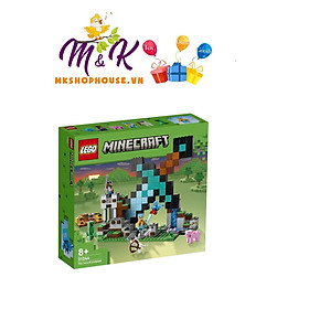 LEGO Minecraft 21244 Tiền Đồn Cất Giữ Kiếm Kim Cương 427 Chi Tiết