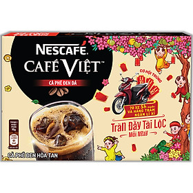 Cà phê hòa tan NESCAFÉ Café Việt Cà phê đen đá (Hộp 15 gói x 16 g) - Phiên bản Tết 2021