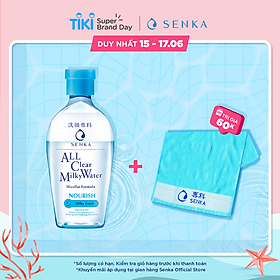 Nước Sữa Tẩy Trang 2 lớp SENKA A.L.L. CLEAR MILKY WATER 230ML