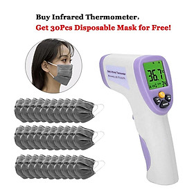 Multifunction Non Contact Forehead and Ear Digital Body Thermometer -White