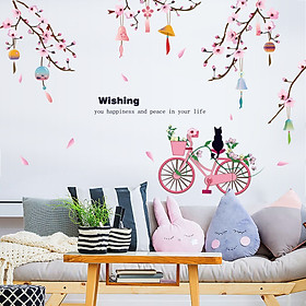 Decal giấy dán tường Wishing SK9357