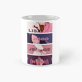 Cốc BlackPink JENNIE JISOO LISA ROSE có quai
