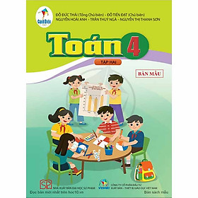 Sách – SGK Toán 4 tập 2 Cánh Diều và 2 tập giấy kiểm tra ô ly vỏ hồng tím