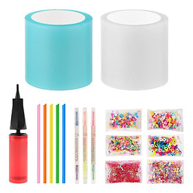 Bubble for Kids,  Bubbles Balloon DIY Craft Double Sided Elastic Bubble Blowing Tape Party Favors Gifts